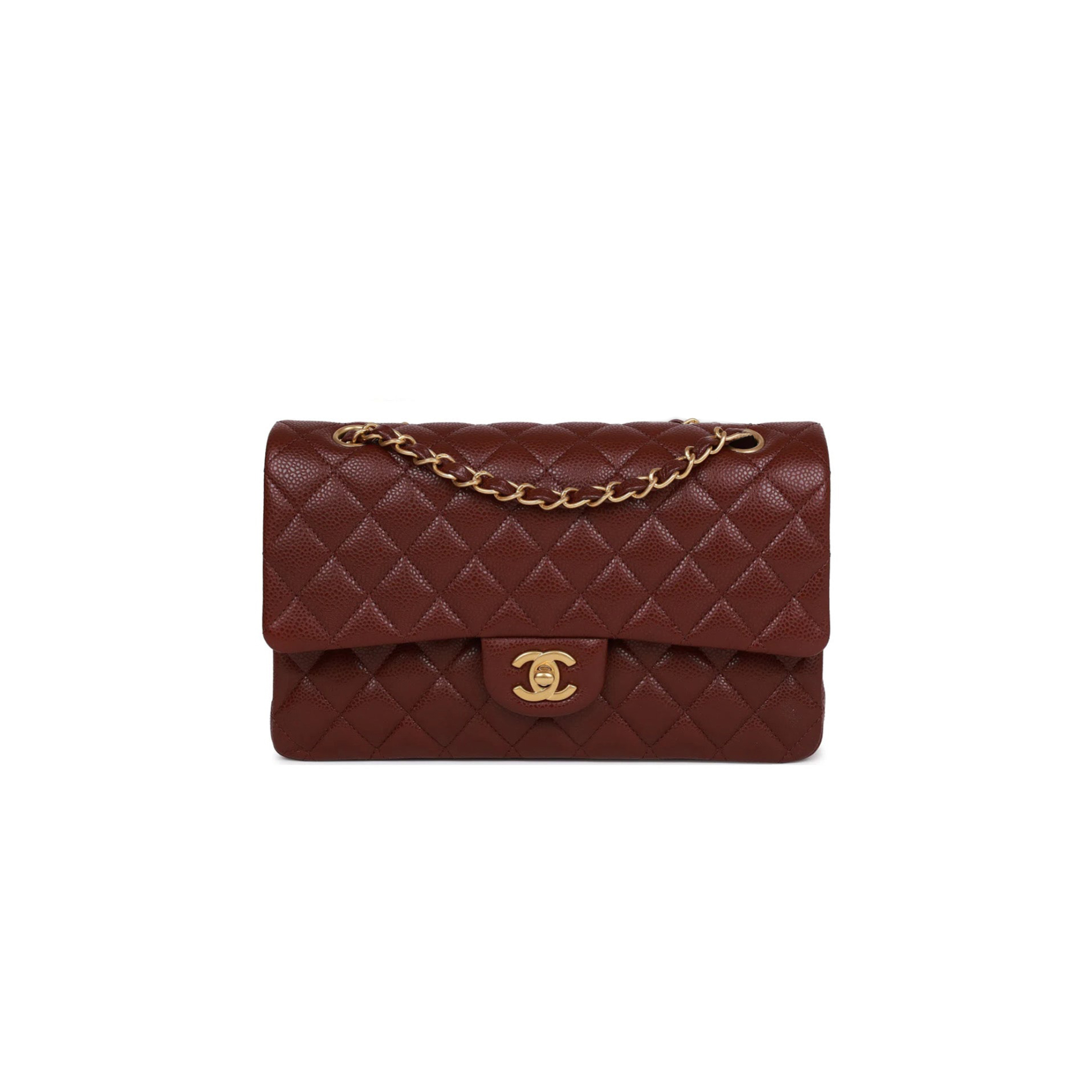 CHANEL MASTER MEDIUM CLASSIC DOUBLE FLAP GOLD HARDWARE A58600 (25.5*14*6.5cm)